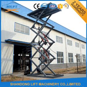 China 10M 2.5T Full Rise Pit Mounted Hydraulic Scissor Car Lift High Rising on sale