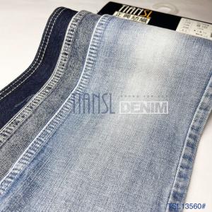 Quality 8.4 Oz Indigo Blue Cross Slub Cotton Denim Fabric For Blue Jean for sale