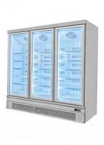 China Vertical Frozen Food Display Freezer Commercial Refrigeration Equipment on sale