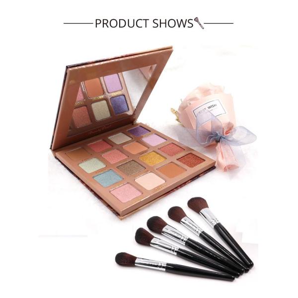 Nature Color Waterproof Eyeshadow Palette 12*12*5cm Multicolor Eye Makeup
