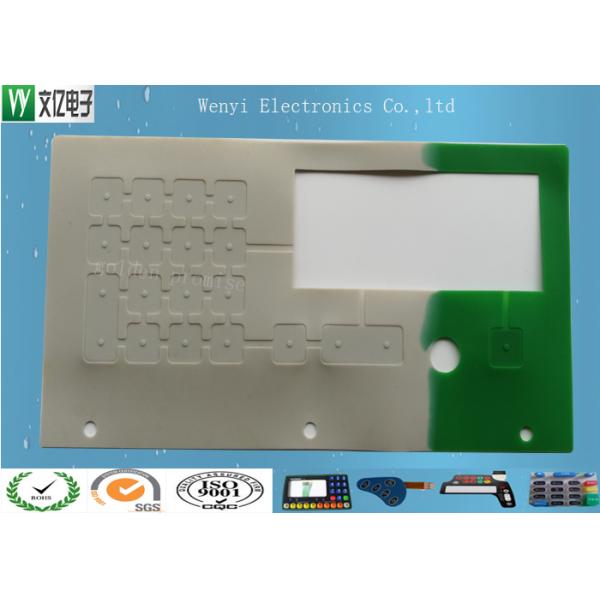 45 Degree Silicone Rubber Keypad , Tactile Keypad Epoxy Treatment Good Touch Feeling
