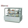 Bakery Shop 90 ° Glass Chiller Cake Showcase Air Cooling for sale