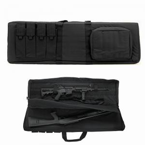 China OEM ODM Double Gun Case with 4 Magazine Holders & Padded Front Pocket on sale