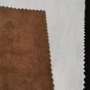 Quality 200gsm 75d Polyester Suede Fabric 150CM Bonded By The Yard for sale