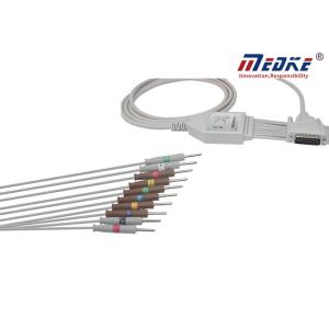 Quality 10 Lead Fixed Needle Cardioline 1350A Nihon Kohden Ecg Cable for sale