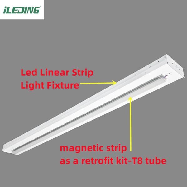 Remote Control LED Linear retrofit Kit Extrusion Housing Channel with 4FT Length and PC Cover