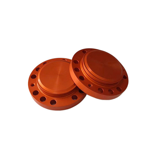 Aluminum Alloy Anodized Flange Nut CNC Milling Machined