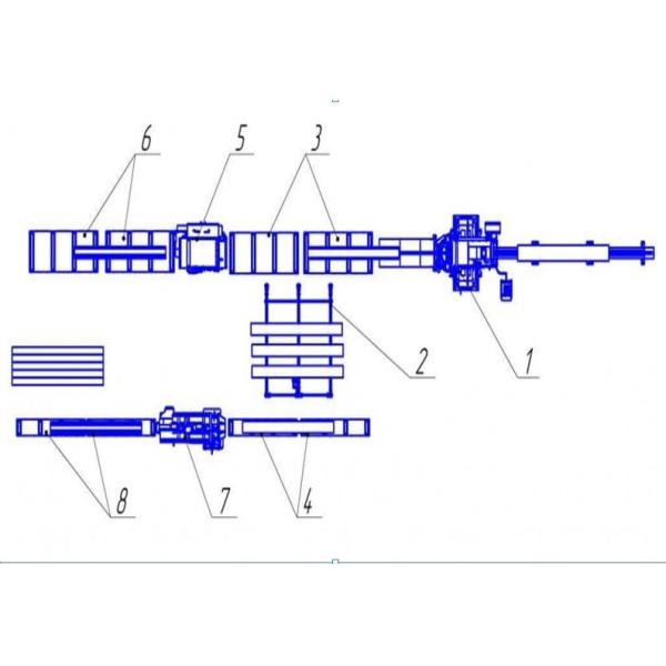 Full Automatic multiple blades rip sawmill Production Line for round logs sawing machines