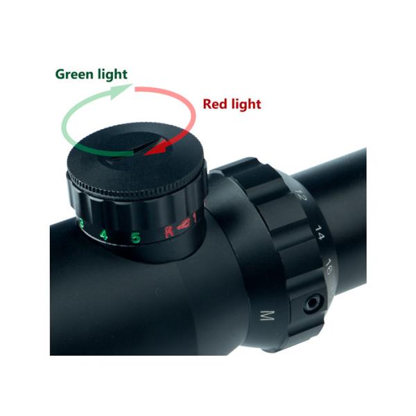 Integral Sunshade Tactical Hunting Scope Red / Green Illuminated With 20mm 11mm Mount