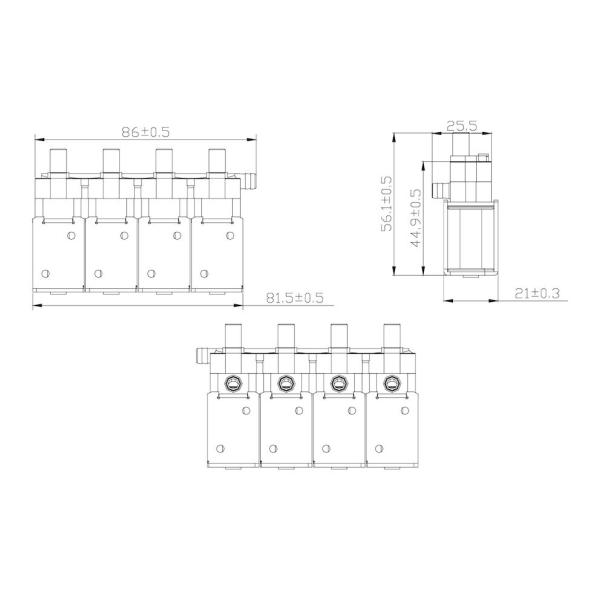 Electric Micro Air Solenoid Valve DC 24V 3 Way 2 Position Solenoid Valve