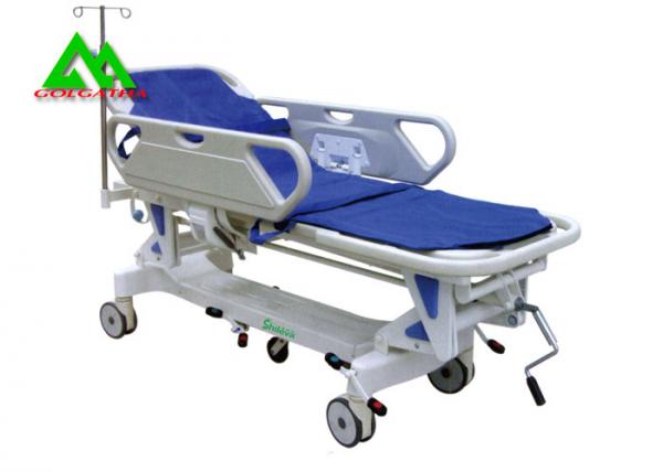 Buy Hospital Electric Emergency Ambulance Stretcher Bed Trolley Height Adjustable at wholesale prices
