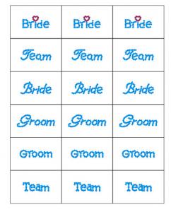 Quality groom team glitter crystal acrylic sticker letter sticker for sale