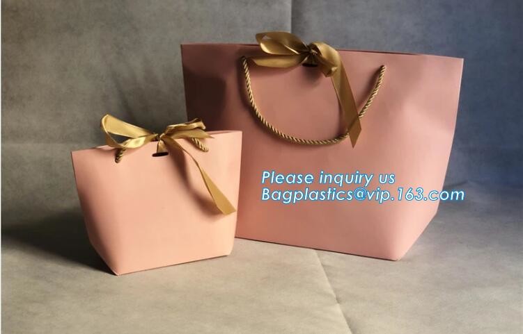 Custom Logo Printed New Style White Kraft Paper Bag With Twisted Handle,recyclable twist handle printed shopping brown k