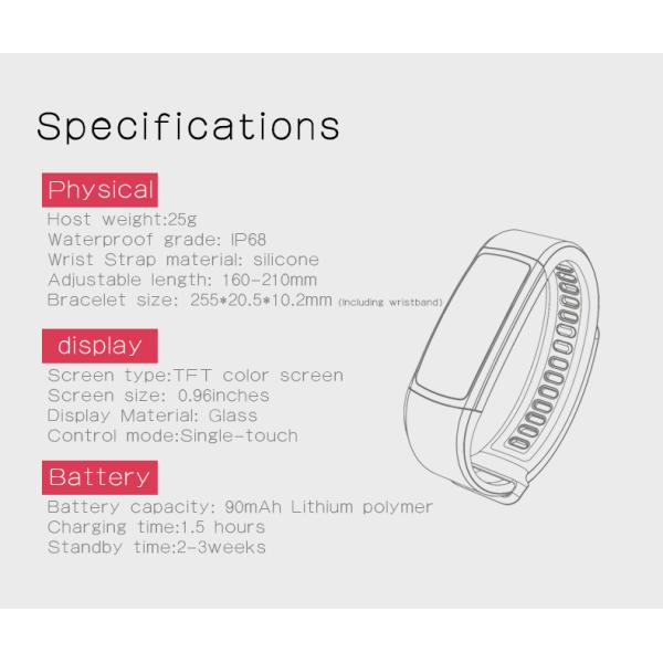 Colorful Kids Smart Gps Wristwatch , 0.96 Inch Led Fitness Tracker Watch