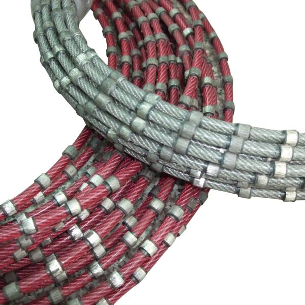 8.3mm 8.8mm 9.0mm Diamond Wire Cutting Rope Saw for Customized Granite Block Profiling