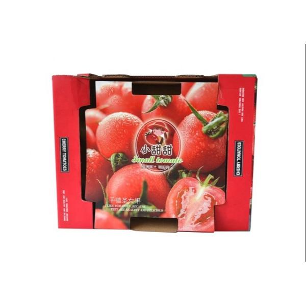 Custom Wholesale Recycle Material Tomato Packing Boxes Fruit Corrugated Boxes
