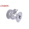 Electric Actuator High Pressure Full Port Two Piece Ball Valve Double Flange Ends for sale