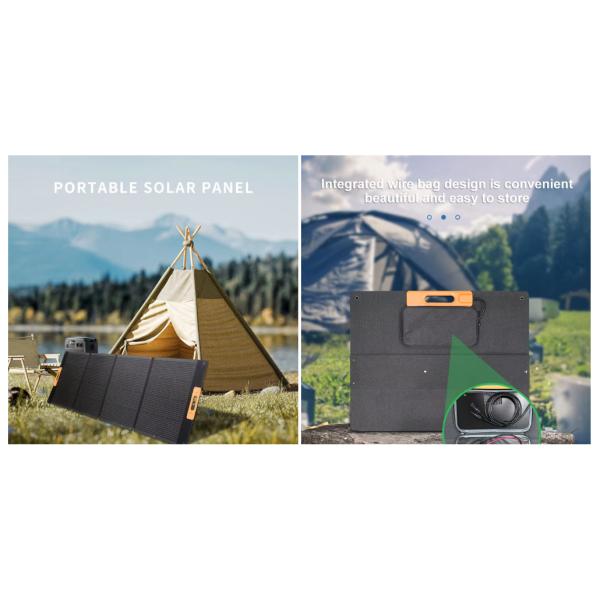 Multi-Port Solar Charger 300W 100% Green Solar Power Bendable Folding Portable Solar Panel