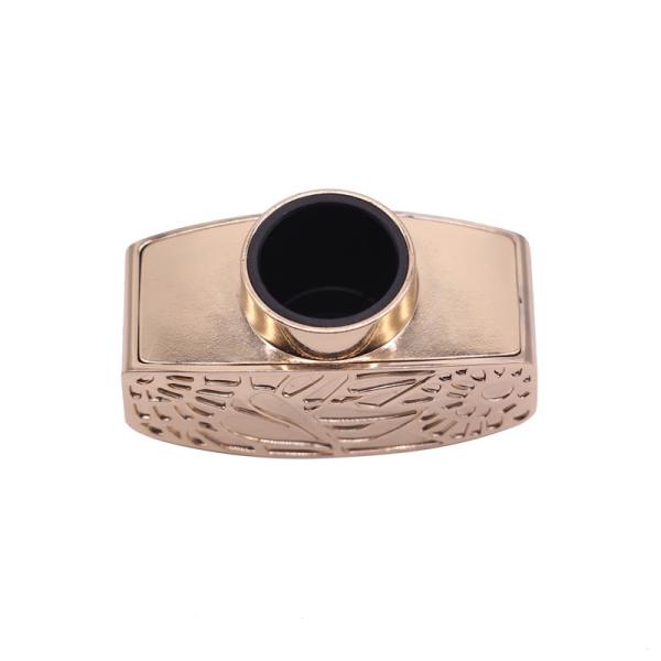 Beatuiful Zinc Alloy Metal Perfume Caps For Luxury Goods , Make Your Own Logo