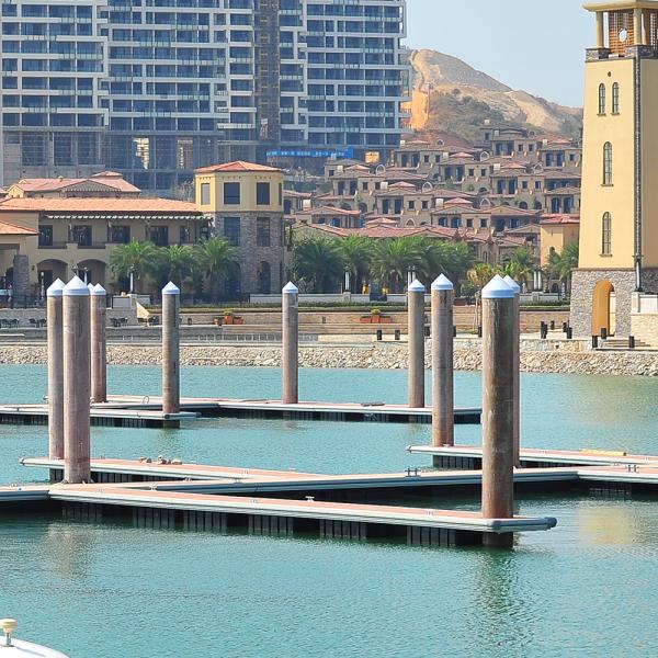 Customizable Aluminum Alloy Floating Docks Marina Pontoon Bridge