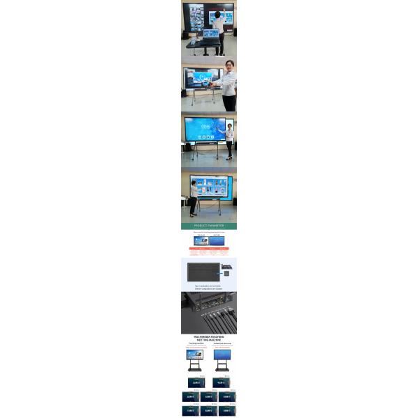 Multi Touch Interactive Whiteboard Panel 75 Inch Smart Whiteboard For Classroom