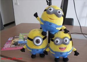 Quality 3pcs/set 3D Minions Jorge Plush Toy Stuffed Plush Birthday Gift for Child Christmas Gift for sale