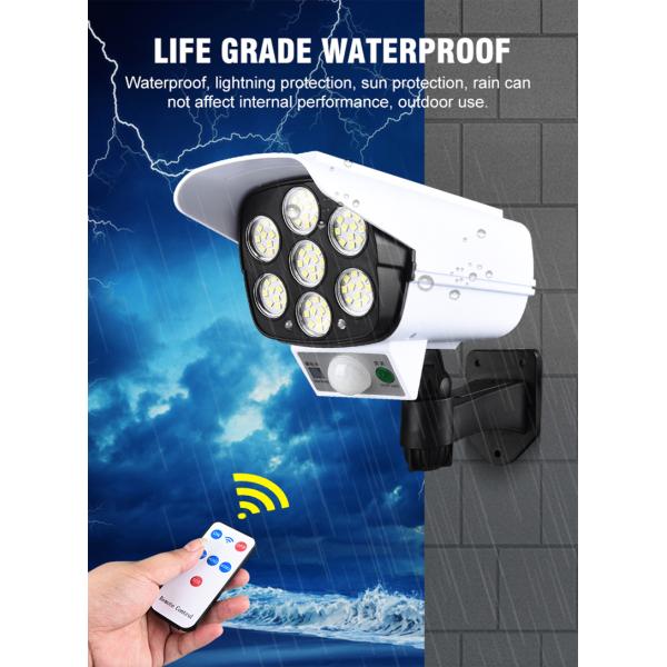 77pcs LED 1000lm Motion Activated Solar Powered Led Security Light With Camera