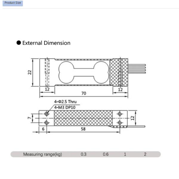 High Precision Mini Beam Load Cell For Platform Scale Stability And Reliability