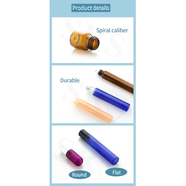 BLPB 15ml Clear Wholesale Customization Mold Glass Roll On Bottle With Switch Roller Steel Ball Bottles For Perfume