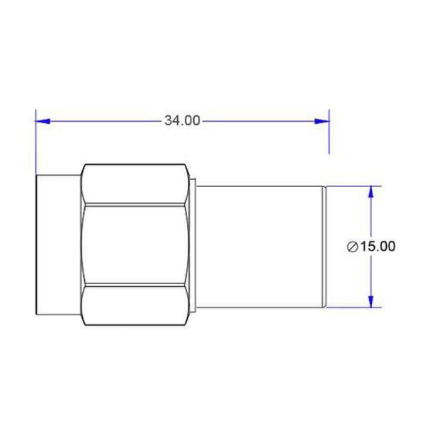 DC-6GHZ 1W N Male Connector Coaxial RF Dummy Load With 50ohm
