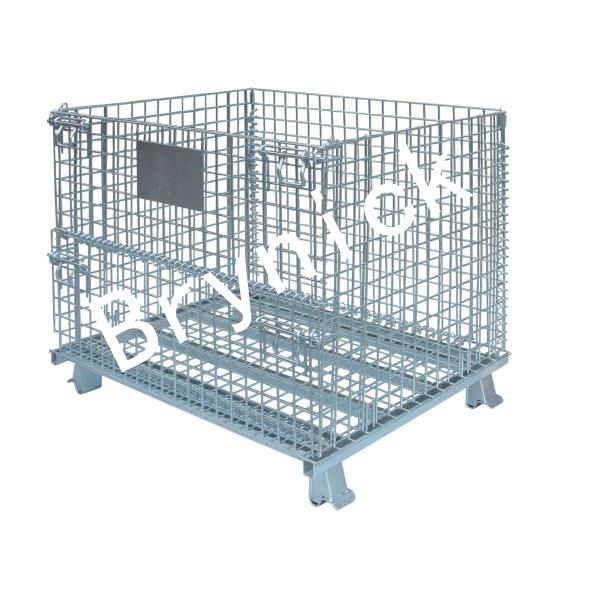 40x32x33 Inch Collapsible Metal Storage Containers , Industrial Collapsible