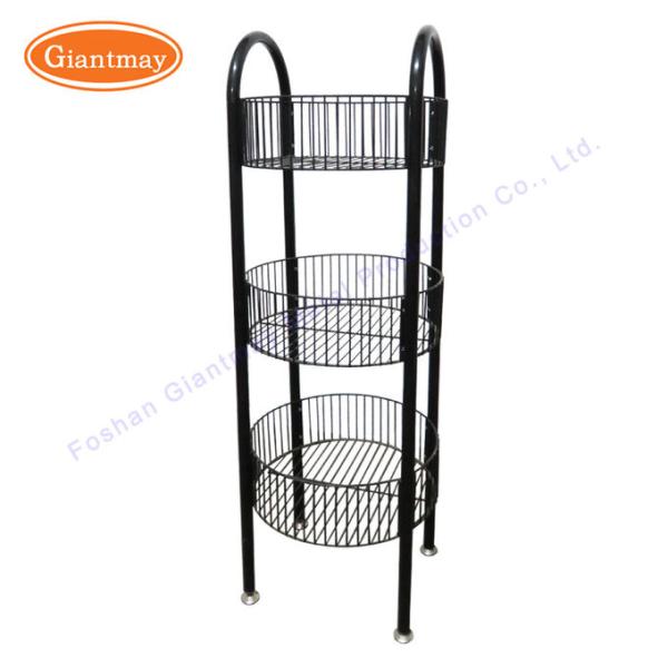 3 Tiers Toy Rack Beverage Retail Dump Bin Display Metal Stand