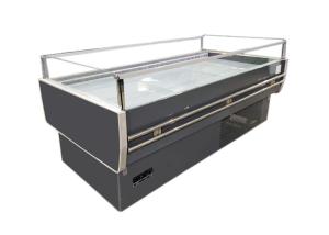 Quality Horizontal Fruit Vegetable Showcase R404a Open Display Cooler for sale