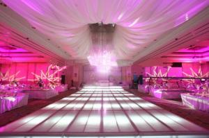 Quality 4 level 4x4ft Adjustable Movable Aluminum Stage With 18mm Thickness Glass Board For Wedding And Other Show for sale