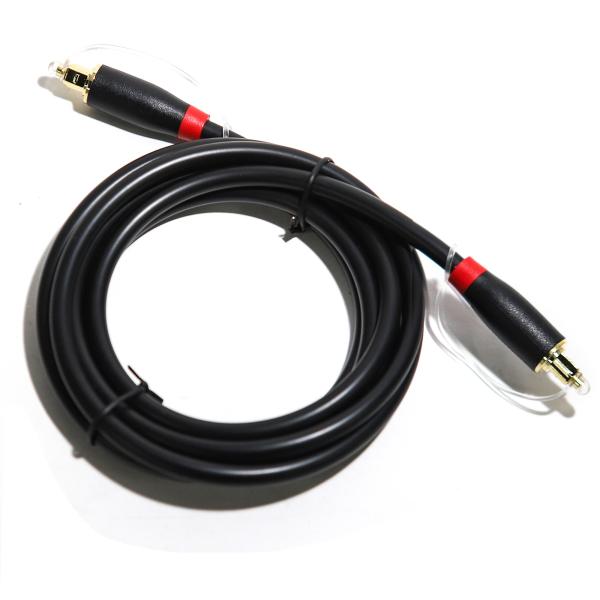 High Quality Factory Price 24K Digital Optical Audio Toslink Cable ABS Plated Gold Ject 1.5M