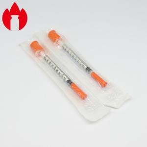 China Disposable Medical Injection 1ml Plastic Prefilled Syringes Insulin Syringe on sale