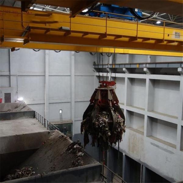 10 ton garbage grab crane, double beam grab, grab crane, single beam crane, bridge crane, double beam truss, double beam
