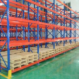 Quality Durable Steel Heavy Duty Pallet Racks Warehouse Storage Shelving Powder Coating Surface for sale