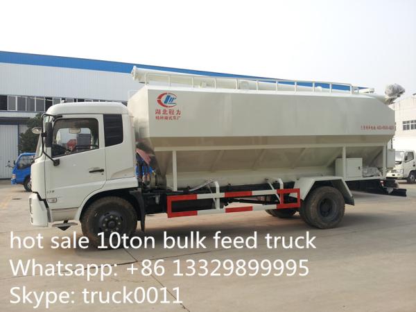 cheapest price Dongfeng 10tons animal feed truck for sale, 20m3 dongfeng