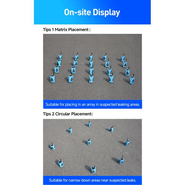 PQWT LDC Ultrasonic Water Pipe Leak Detector 9m Plumbing Equipment