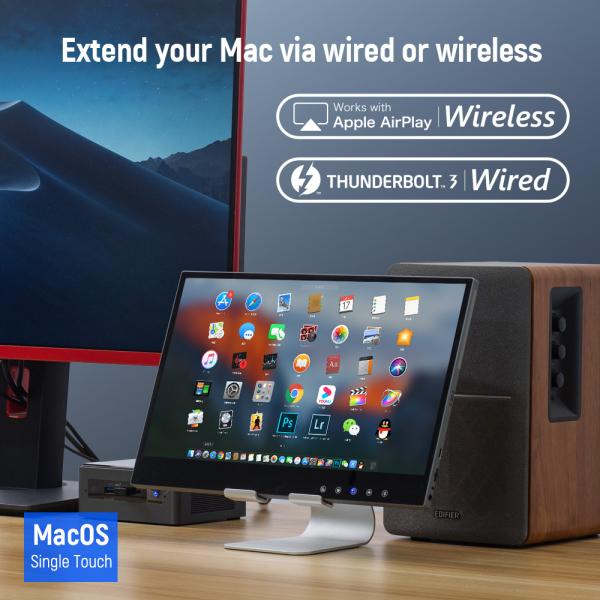 Hopestar 11mm 15.6 Inch Computer Monitor 1080P Full HD IPS Touch Screen Monitor