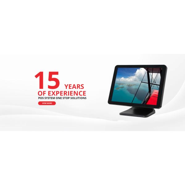 OEM ODM Capacitive 17 Inch Dual Touch Screen Pos Monitor