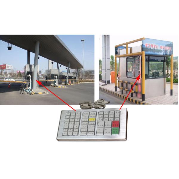 Mechanical Ruggedized Keyboard , Stainless Steel Panel Keyboard