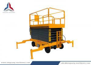 Quality 14m Working Height Hydraulic Mobile Scissor Lift Table with 500kg Capacity for sale