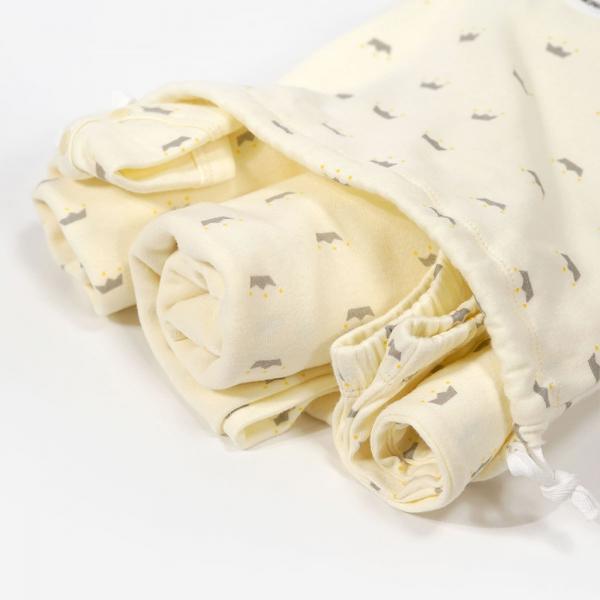 Wholesale Soft Organic Cotton Baby Pajamas Blanket Rib Hat Pants Set Baby Gift Set Newborn Baby Set