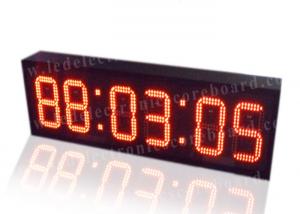 Quality Super Brightness Red Digital Clock , Digital Time Clock For Train Station for sale