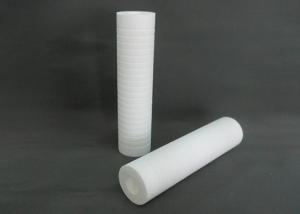 China 10 inch 5 micro Grooved type PP spun sediment filter cartridges / PP Melt Blown Filter Cartridge on sale