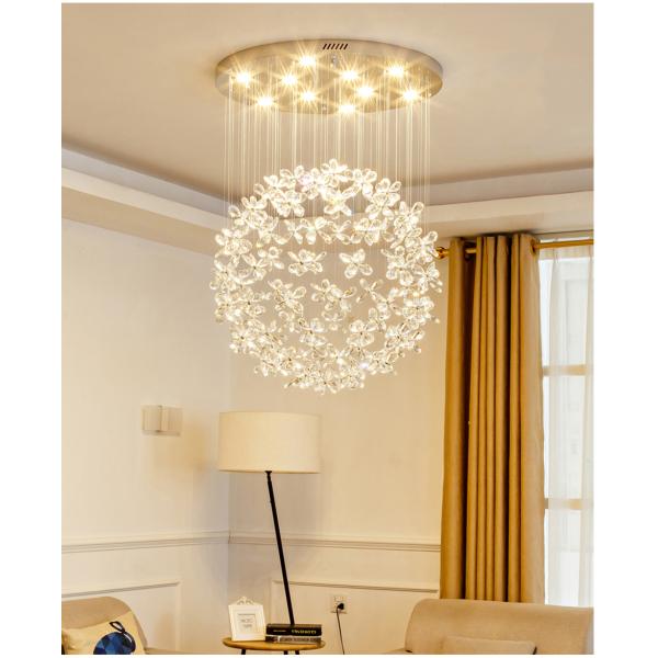 Modern Luxury Crystal Led Ceiling Chandelier For Living Room Large Butterfly Light hanging lamp(WH-NC-51)