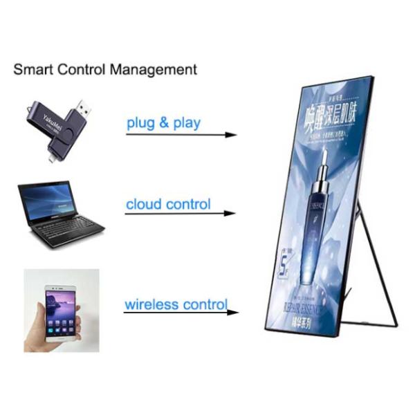 3mm Pitch LED Poster Display Advertising Screen 640*192 Dots Pixel 3 Years Warranty