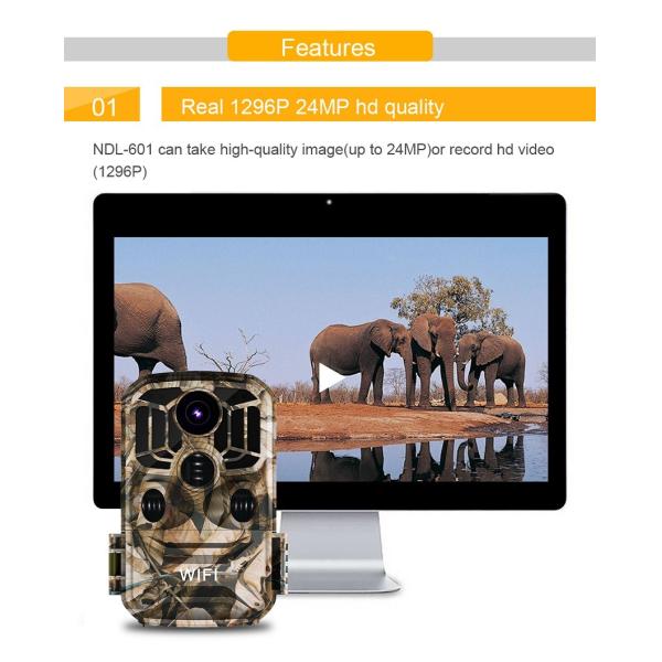 24mp Waterproof 4k Game Camera Animal Monitoring Digital Game Scouting
